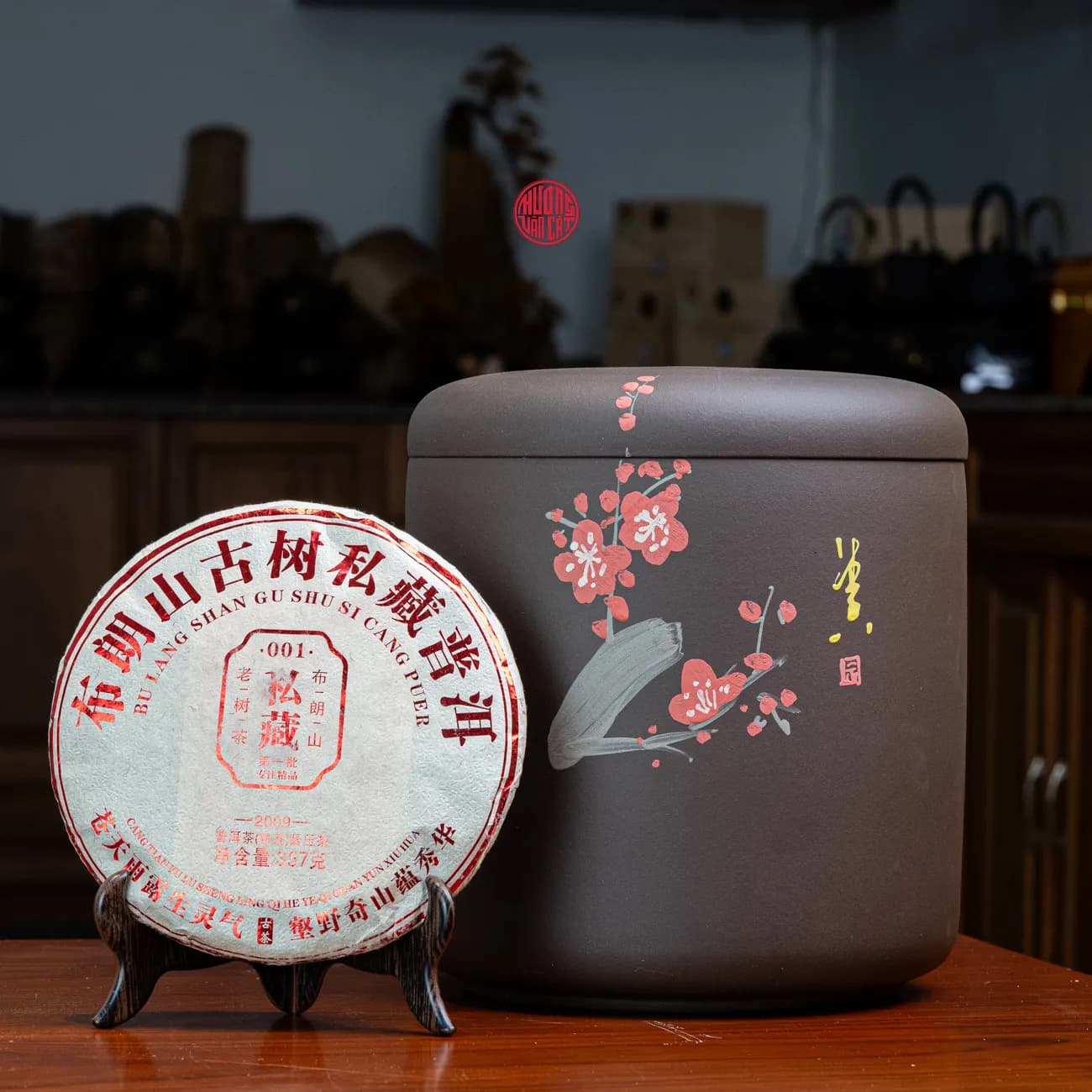 HŨ TRÀ TỬ SA CAO CẤP CHỨA TRÀ PHỔ NHĨ ( Chứa 7 bánh trà )