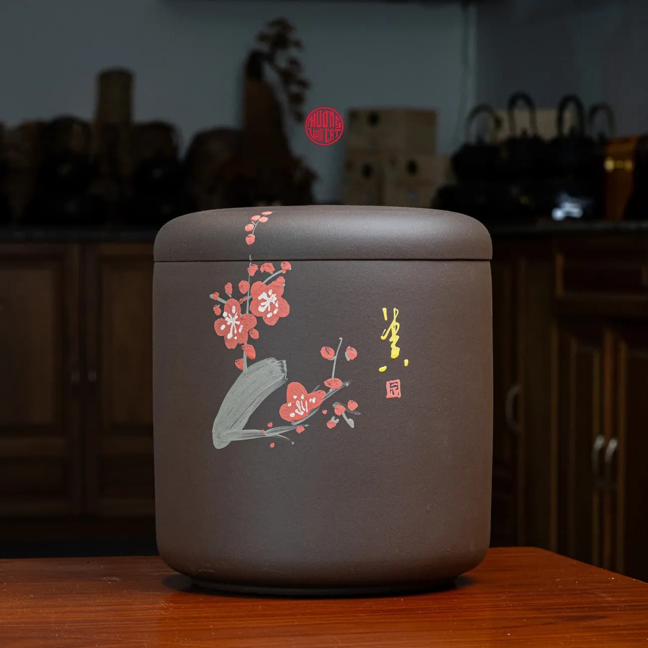 HŨ TRÀ TỬ SA CAO CẤP CHỨA TRÀ PHỔ NHĨ ( Chứa 7 bánh trà ) thumbnail 3