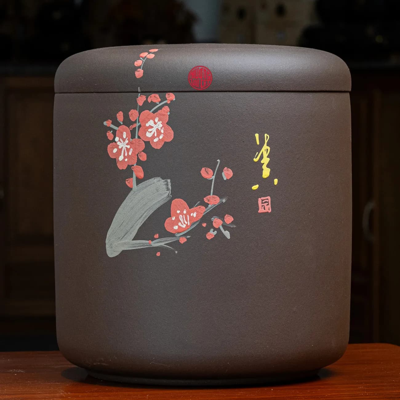 HŨ TRÀ TỬ SA CAO CẤP CHỨA TRÀ PHỔ NHĨ ( Chứa 7 bánh trà ) thumbnail 4