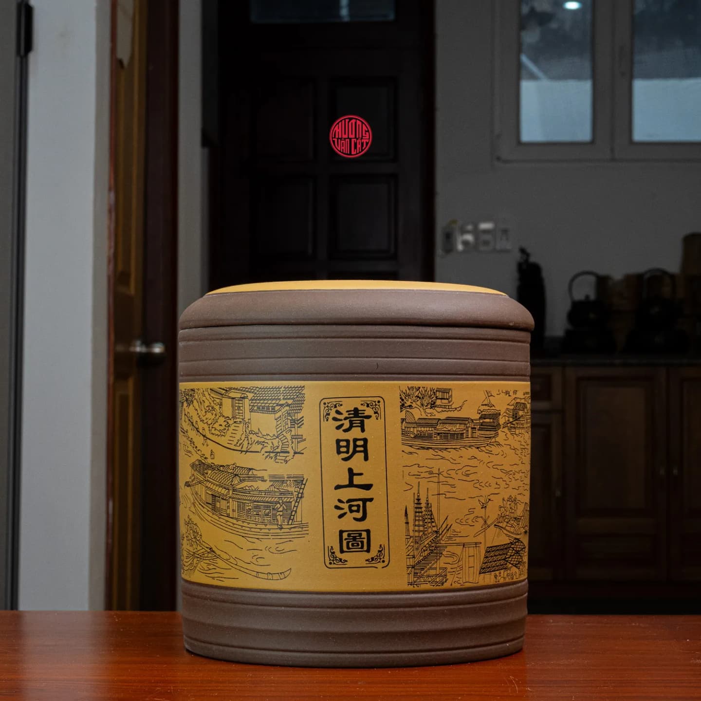 HŨ TRÀ TỬ SA CAO CẤP CHỨA TRÀ PHỔ NHĨ ( Chứa 7 bánh trà ) thumbnail 2