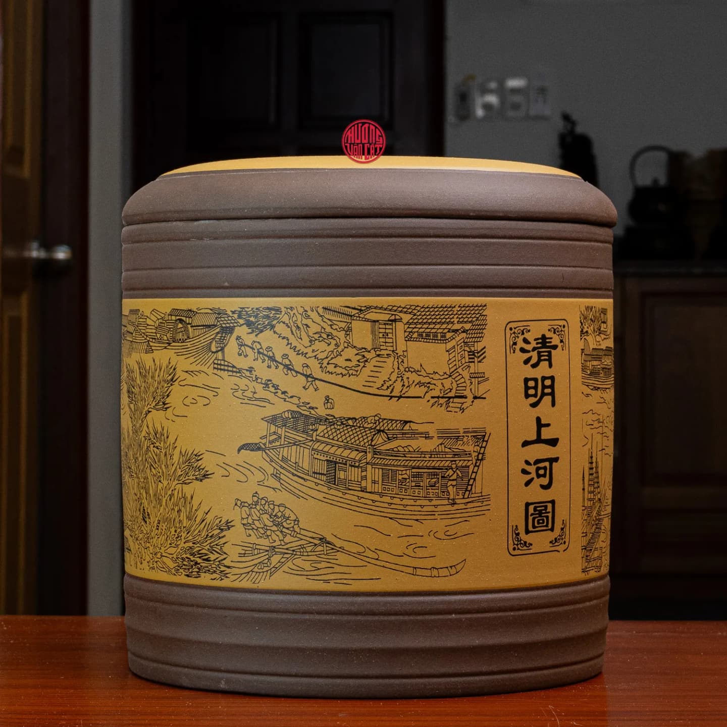 HŨ TRÀ TỬ SA CAO CẤP CHỨA TRÀ PHỔ NHĨ ( Chứa 7 bánh trà ) thumbnail 3