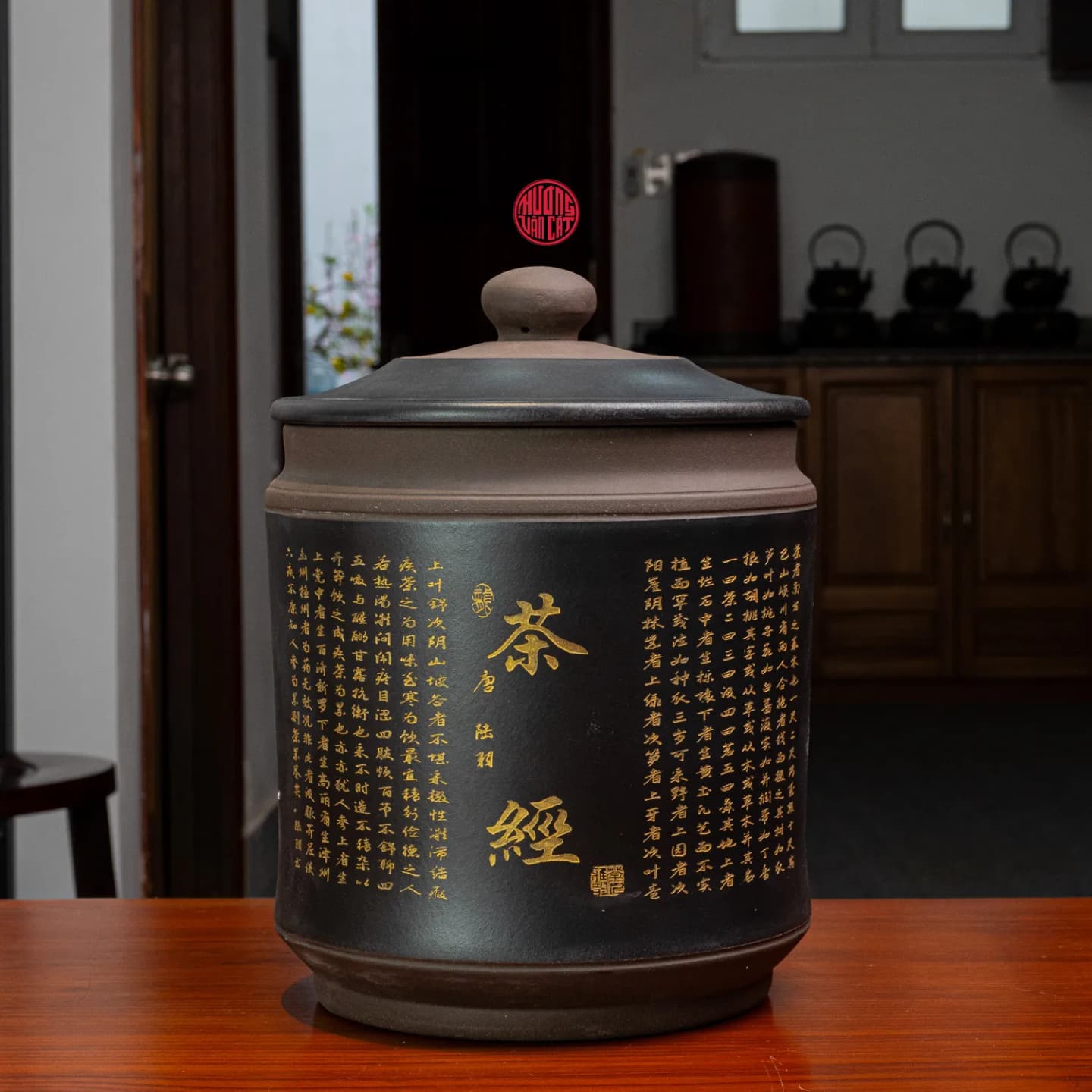 HŨ TRÀ TỬ SA CAO CẤP CHỨA TRÀ PHỔ NHĨ ( Chứa 7 bánh trà ) thumbnail 2