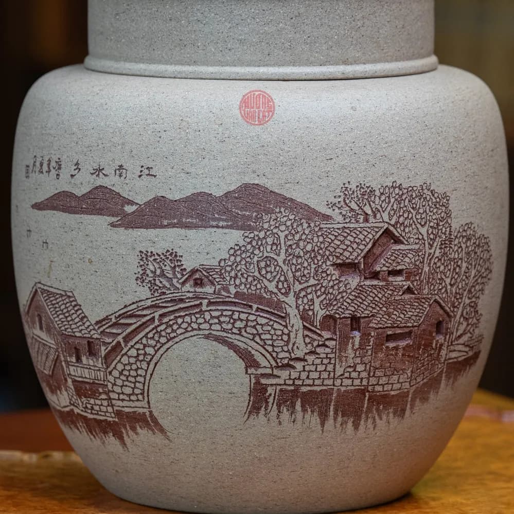 HŨ TRÀ TỬ SA THANH ĐOẠN CAO CẤP ( 350 GRAM TRÀ )  thumbnail 4