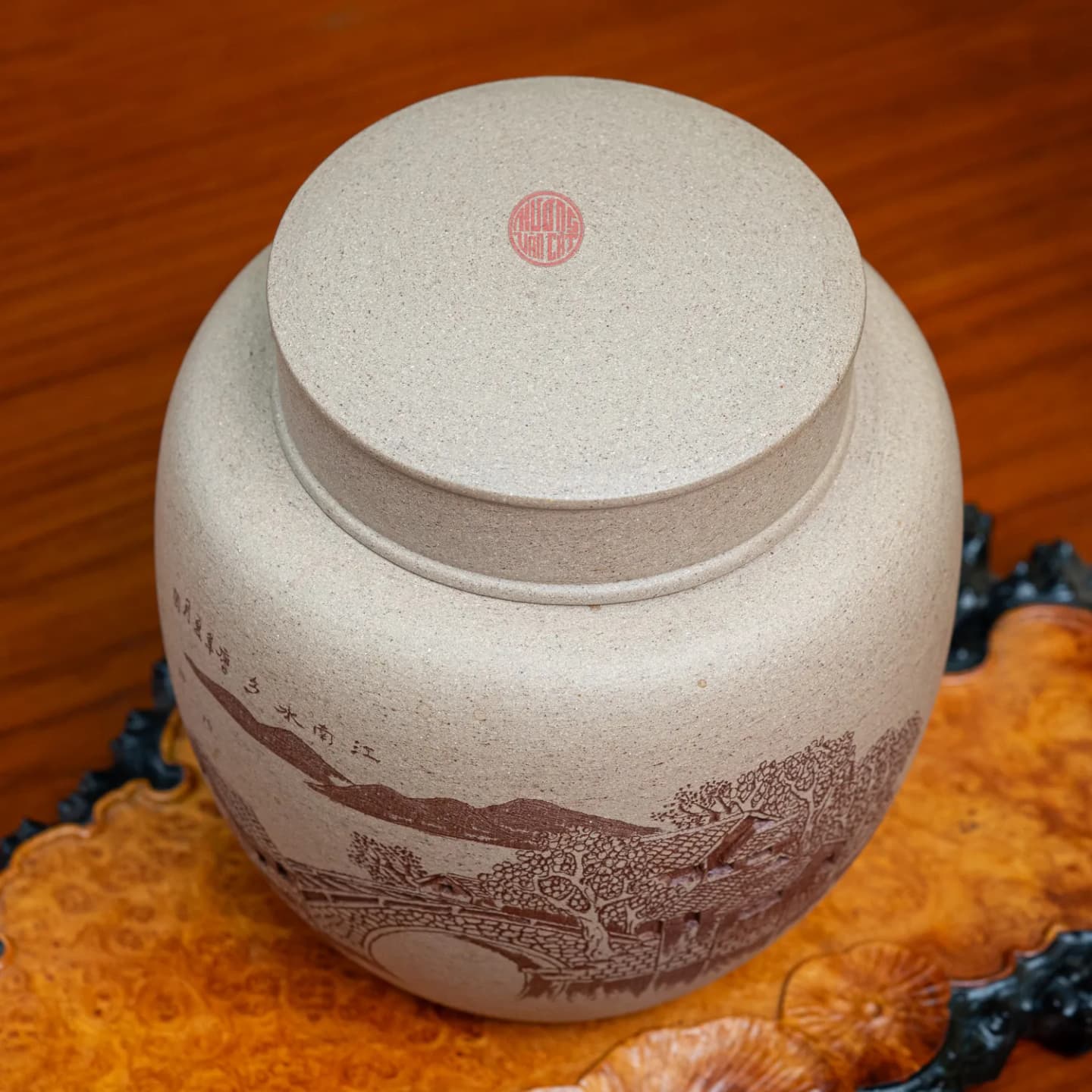 HŨ TRÀ TỬ SA THANH ĐOẠN CAO CẤP ( 350 GRAM TRÀ )  thumbnail 2