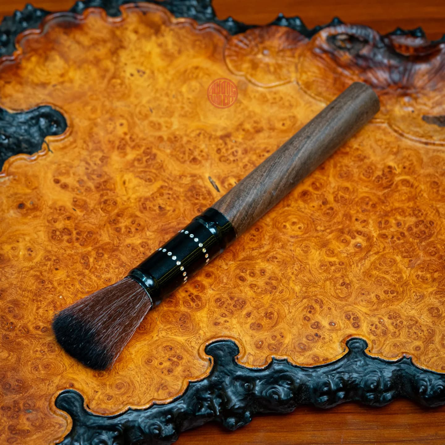 BỘ TRÀ CỤ NHIỀU MÓN HÌNH VUÔNG KHẮC CỎ MAY MẮN  thumbnail 5