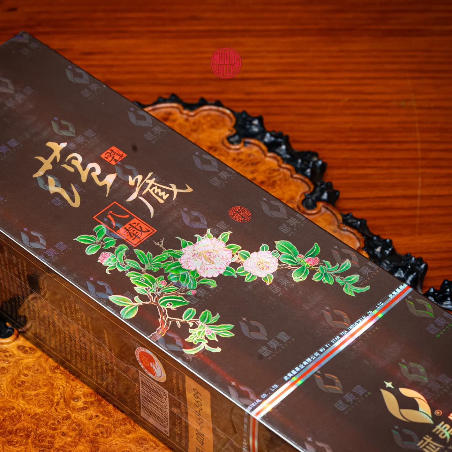 Nham trà Đại Hồng Bào Uẩn Tàng Bát Tại chính hãng Vũ Di Tinh 108gr thumbnail 3