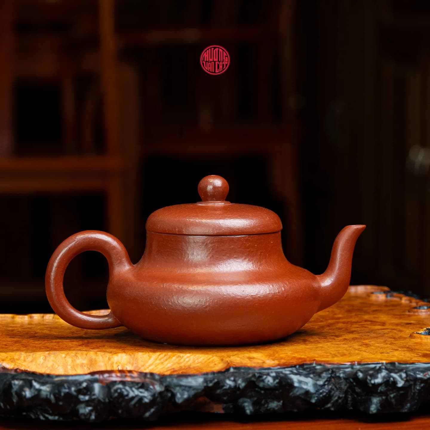 ẤM TRÀ TỬ SA ĐẠI HỒNG BÀO DÁNG QUÂN ĐỨC (150ml) thumbnail 5