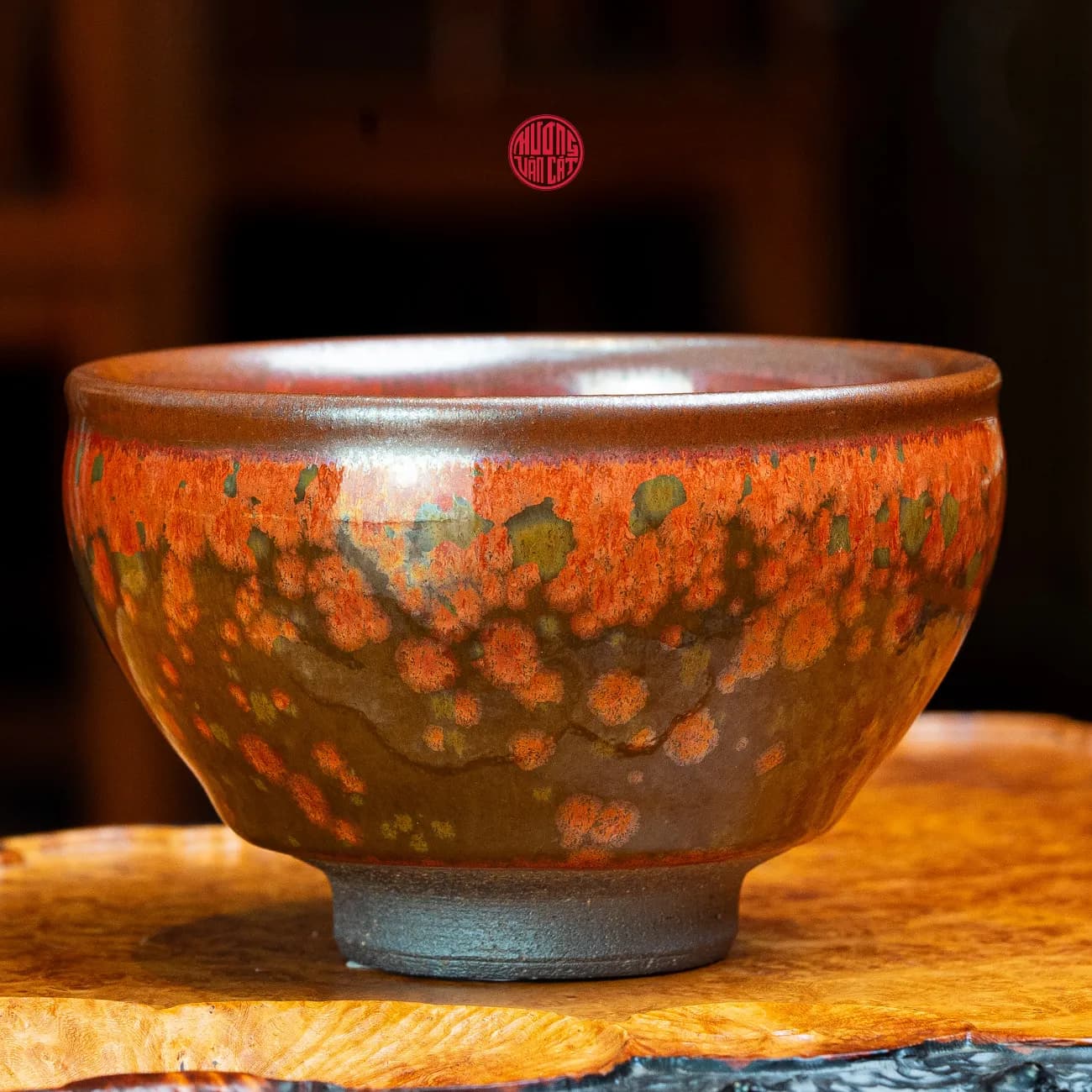 CHÉN TRÀ THIÊN MỤC XÍCH HỎA HOA ( Mẫu 2 ) thumbnail 2