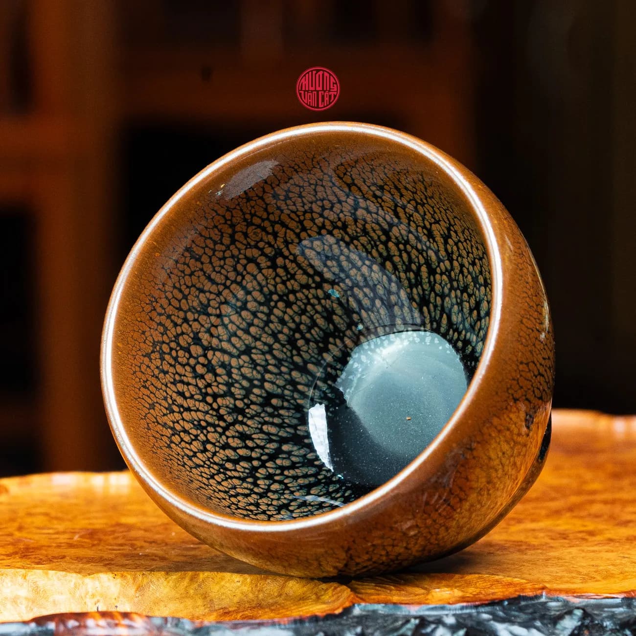 CHÉN TRÀ THIÊN MỤC DU TRÍCH KHỔNG TƯỚC VŨ ( Mẫu 2 ) thumbnail 3