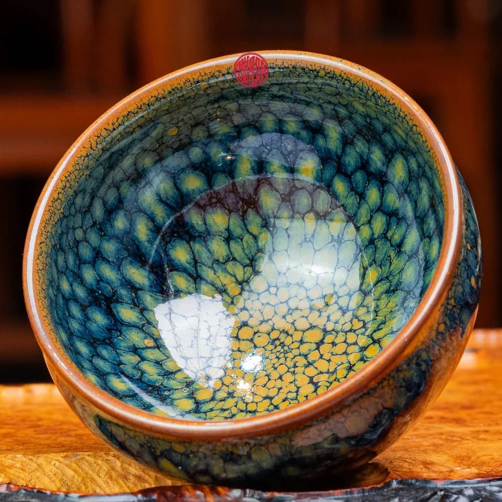 CHÉN TRÀ THIÊN MỤC THANH VŨ KHỔNG TƯỚC thumbnail 3