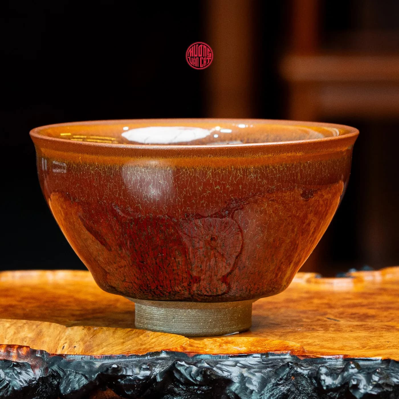 CHÉN TRÀ THIÊN MỤC THỐ HÀO CÁT TƯỜNG CAO CẤP ( mẫu 1 ) thumbnail 2