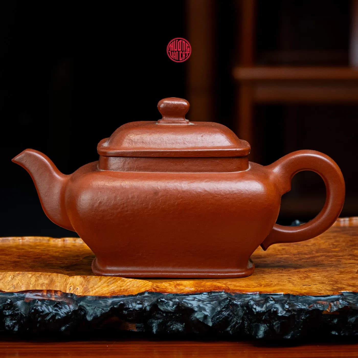 ẤM TRÀ TỬ SA CHU NÊ SẦN DÁNG TỨ PHƯƠNG BIẾN THỂ ( 220ml ) thumbnail 2