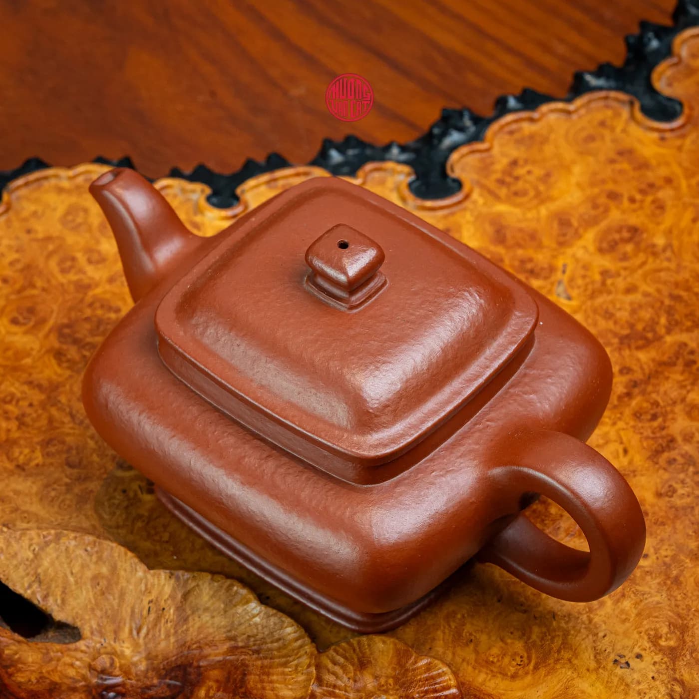 ẤM TRÀ TỬ SA CHU NÊ SẦN DÁNG TỨ PHƯƠNG BIẾN THỂ ( 220ml ) thumbnail 5