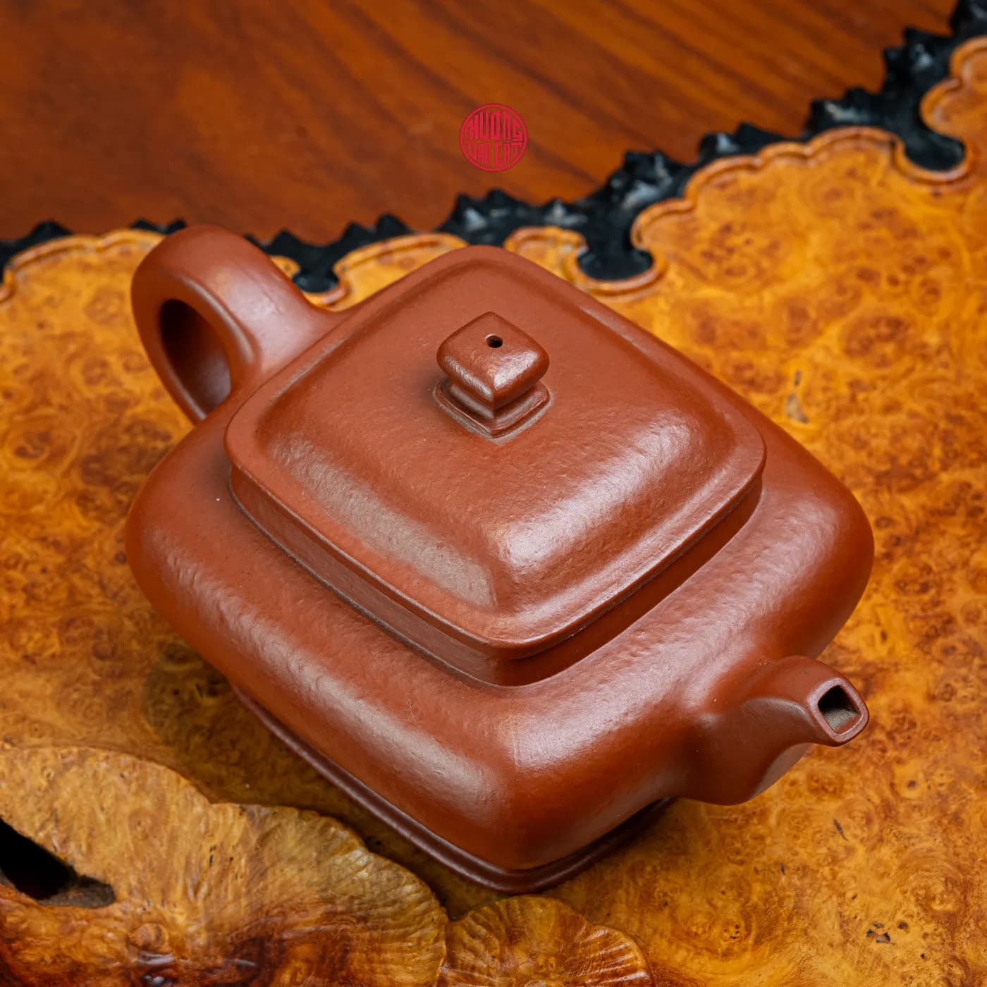 ẤM TRÀ TỬ SA CHU NÊ SẦN DÁNG TỨ PHƯƠNG BIẾN THỂ ( 220ml ) thumbnail 6