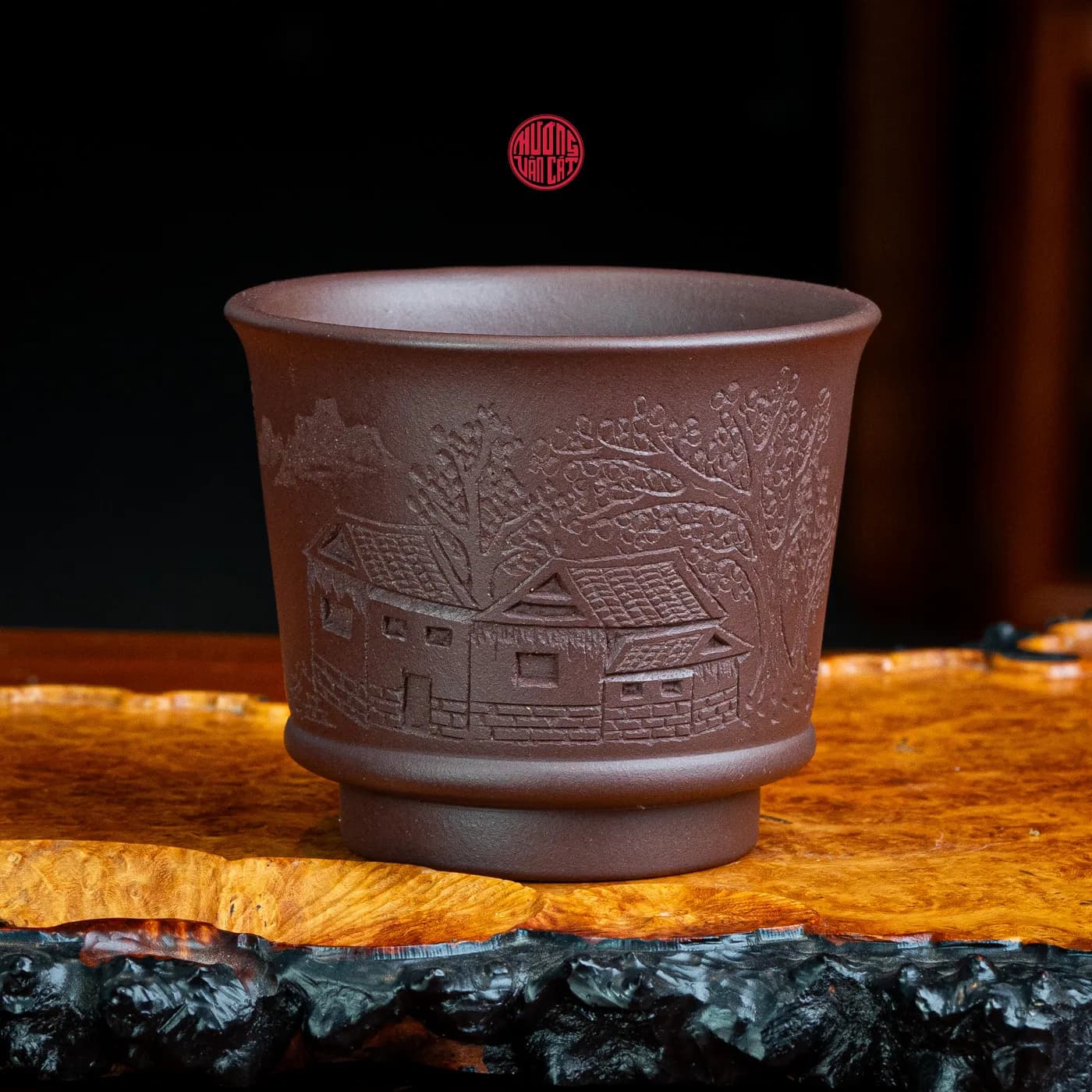 CHÉN TRÀ CHỦ TỬ SA KHẮC NHÀ CỔ (150ml)