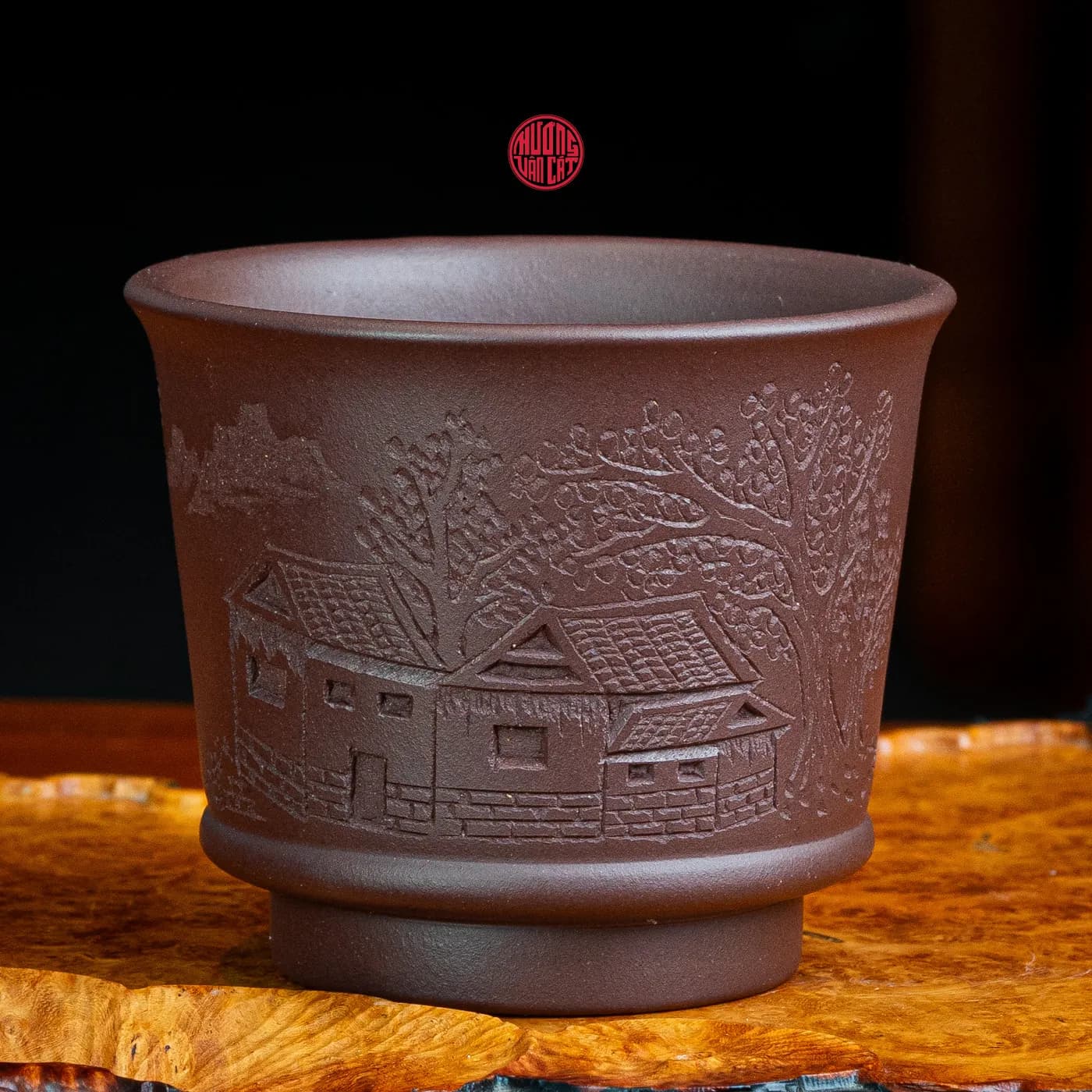 CHÉN TRÀ CHỦ TỬ SA KHẮC NHÀ CỔ (150ml) thumbnail 2