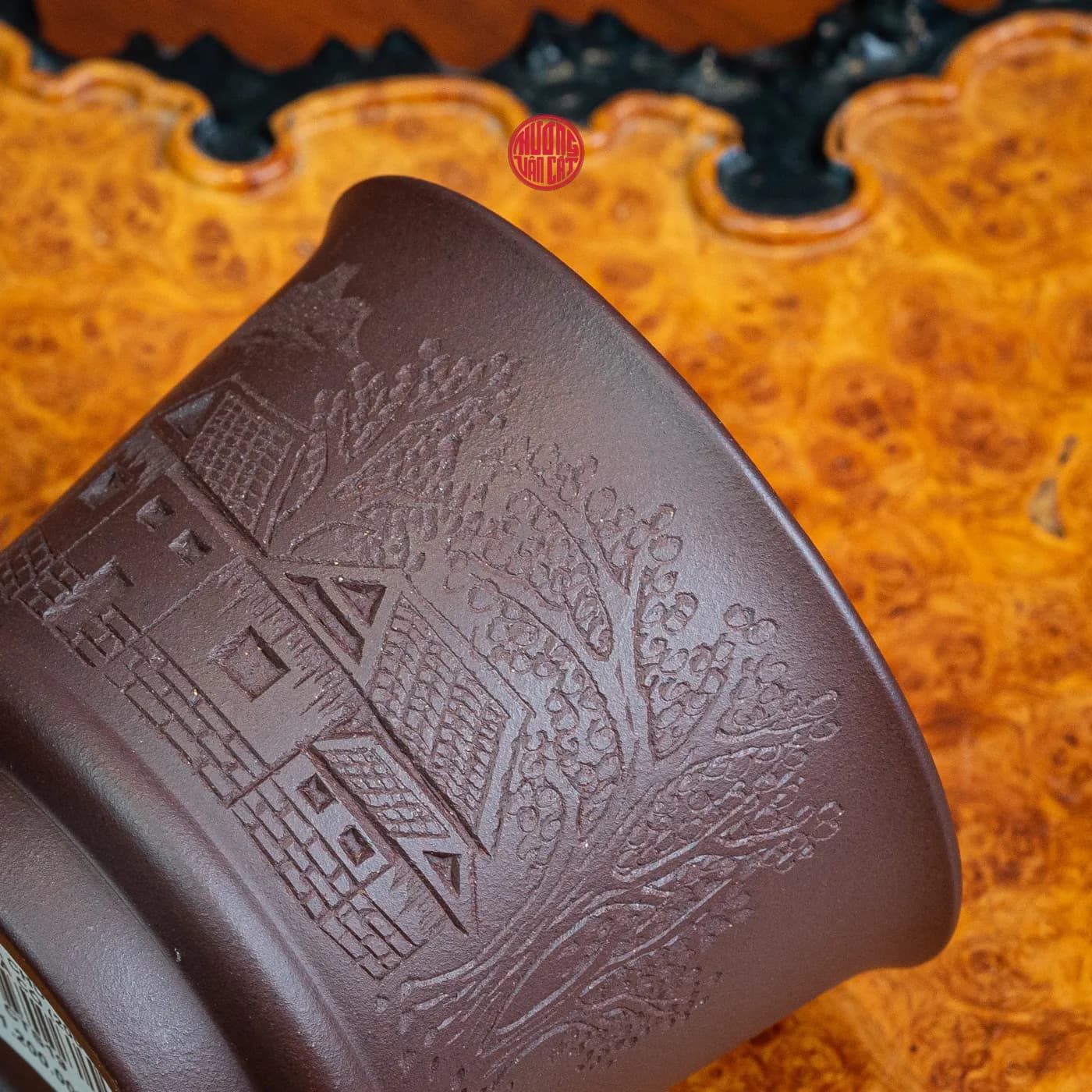 CHÉN TRÀ CHỦ TỬ SA KHẮC NHÀ CỔ (150ml) thumbnail 4