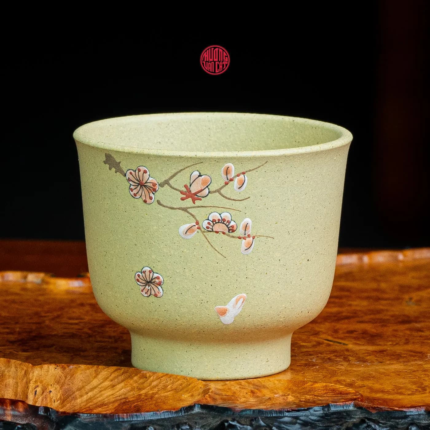 CHÉN TRÀ CHỦ ĐOÀN NÊ VẼ HOA TRẮNG (50ml) thumbnail 2