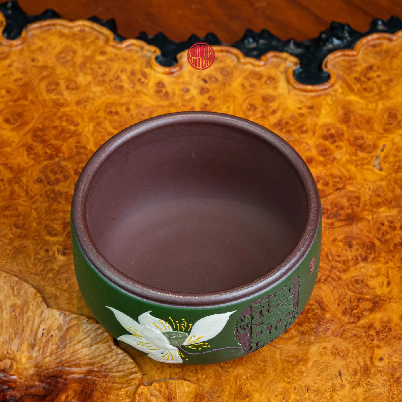 CHÉN TRÀ CHỦ TỬ NÊ PHỦ LỤC NÊ VẼ HOA SEN (120ml) thumbnail 3