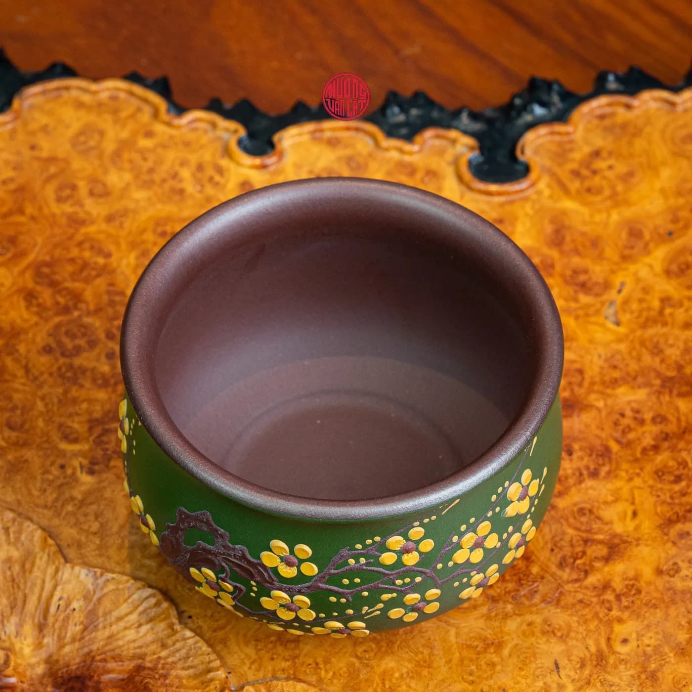 CHÉN TRÀ CHỦ TỬ NÊ PHỦ LỤC NÊ VẼ HOA MAI (160ml) thumbnail 3