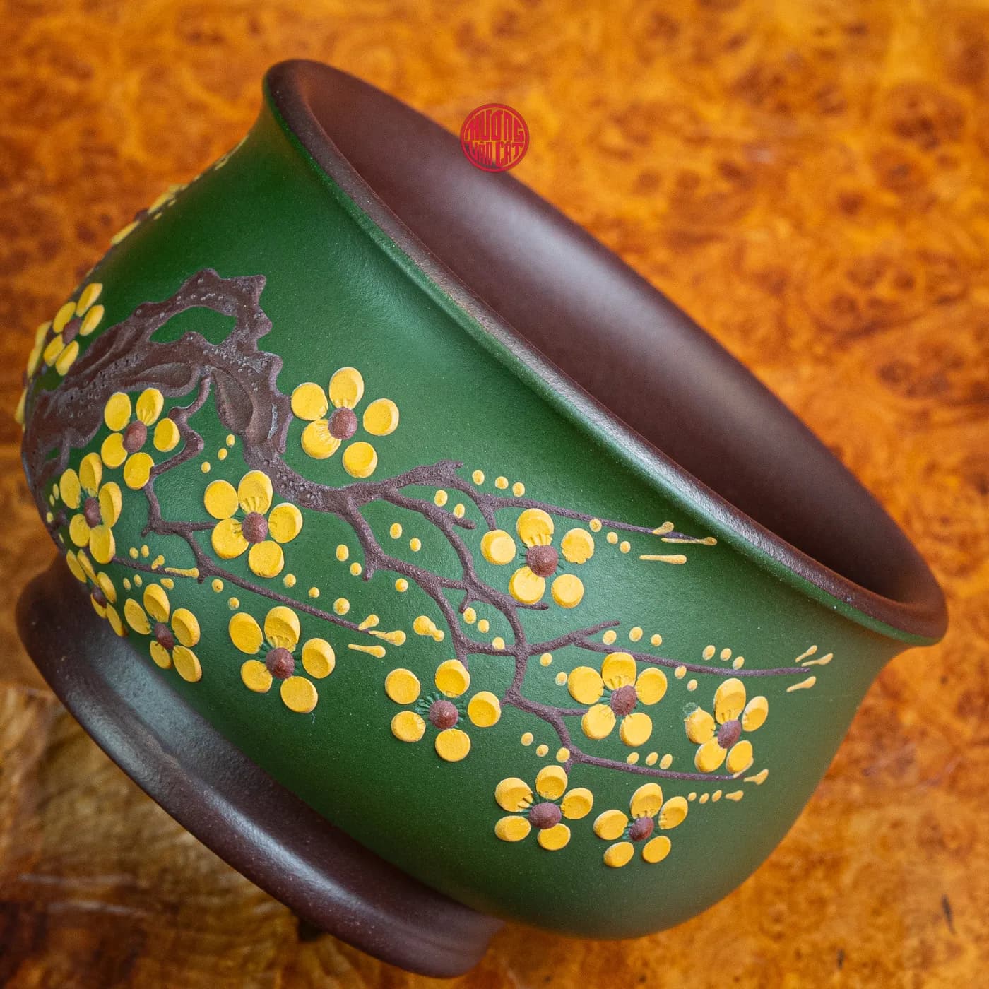 CHÉN TRÀ CHỦ TỬ NÊ PHỦ LỤC NÊ VẼ HOA MAI (160ml) thumbnail 4