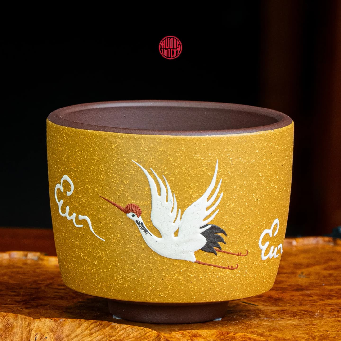 CHÉN TRÀ CHỦ TỬ NÊ PHỦ ĐOÀN NÊ VẼ HẠC DU VÂN (150ml) thumbnail 2