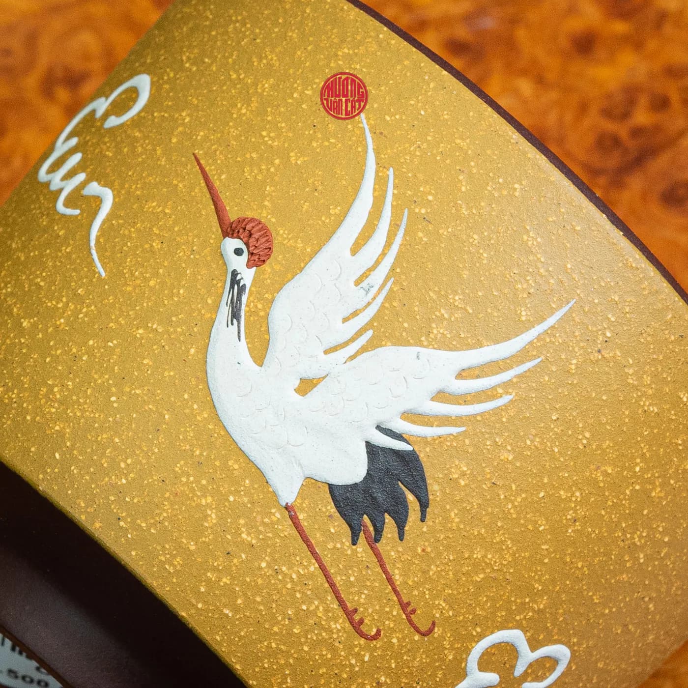 CHÉN TRÀ CHỦ TỬ NÊ PHỦ ĐOÀN NÊ VẼ HẠC DU VÂN (150ml) thumbnail 4