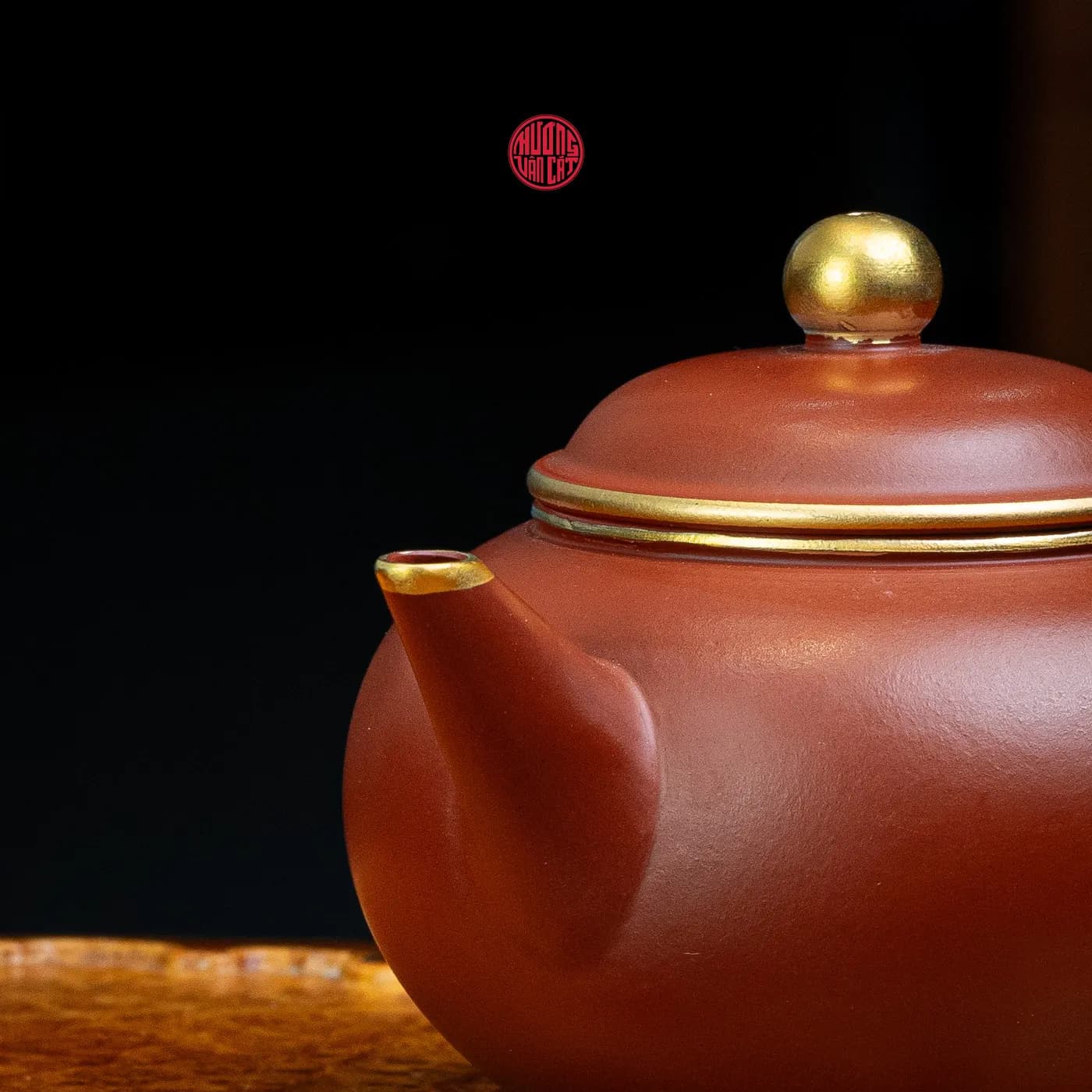 ẤM TRÀ TỬ SA THỦY BÌNH VIỀN VÀNG (200ml) thumbnail 2