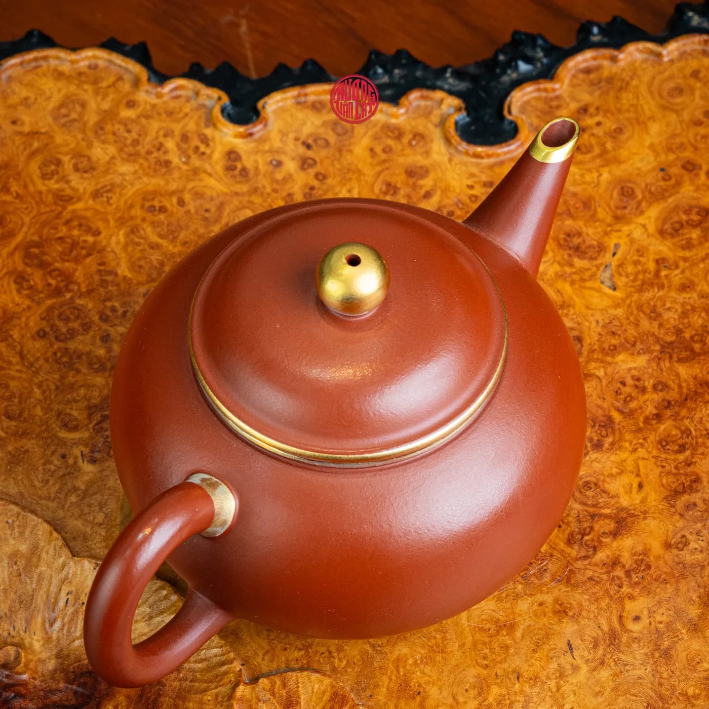 ẤM TRÀ TỬ SA THỦY BÌNH VIỀN VÀNG (200ml) thumbnail 5